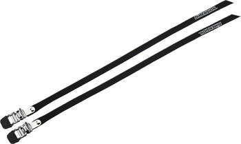 Dimension Nylon 440mm Pro Toe Straps, Black, Pair Black EA Toe Clip & Strap