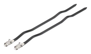 MKS Leather Toe Straps 420mm Long Black PAA Toe Clip & Strap
