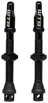 WTB TCS Max-Flow Tubeless Valves - 44mm, Black, Pair PAA Tubeless Valves