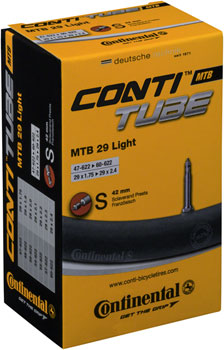 Continental Light Tube - 29 x 1.75 - 2.5, 42mm Presta Valve EA Tubes