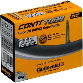 Continental Supersonic Tube - 26 / 650c x 20 - 25mm, 42mm Presta Valve EA Tubes