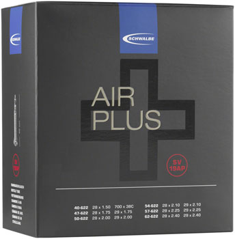 Schwalbe Air Plus Tube - 29 x 1.5 - 2.4, 40mm Presta Valve EA Tubes