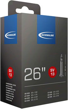 Schwalbe Standard Tube - 26 x 1.5 - 2.5, 40mm Presta Valve EA Tubes