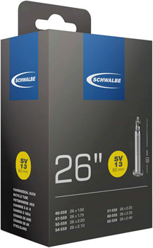 Schwalbe Standard Tube - 26 x 1.5 - 2.5, 60mm Presta Valve EA Tubes