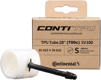 Continental TPU Tube - 700 x 25 - 35 / 29 x 1.0 - 1.4, 100mm Presta Valve EA Tubes
