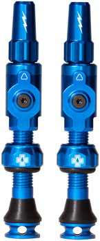 Muc-Off Big Bore Lite Tubeless Valve Stems - Medium, 35mm, Blue PAA Tubeless Valves