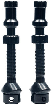 Stan's Tubeless Exo-Core Valve Stems - Alloy, Regular, Black, Pair EA Tubeless Valves