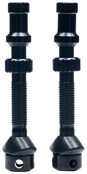 Stan's Tubeless Universal+ Valve Stems - Alloy, Regular, 20mm, Black, Pair EA Tubeless Valves