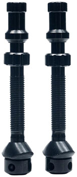 Stan's Tubeless Universal+ Valve Stems - Alloy, Medium, 25mm, Black, Pair EA Tubeless Valves