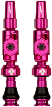 Muc-Off Big Bore Lite Tubeless Valve Stems - Small, 30mm, Pink EA Tubeless Valves