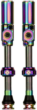 Muc-Off Big Bore Hyrid Tubeless Valve Stems - Large, 45mm, Iridescent EA Tubeless Valves