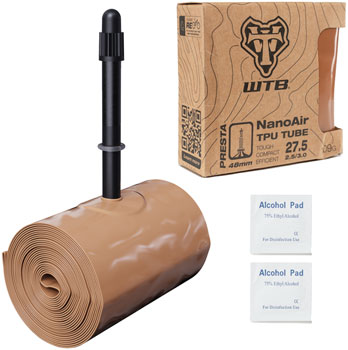 WTB NanoAir TPU Tube - 27.5 x 2.5 - 3.0, 48mm Presta Valve EA Tubes