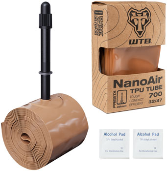 WTB NanoAir TPU Tube - 700 x 32 - 47, 48mm Presta Valve EA Tubes