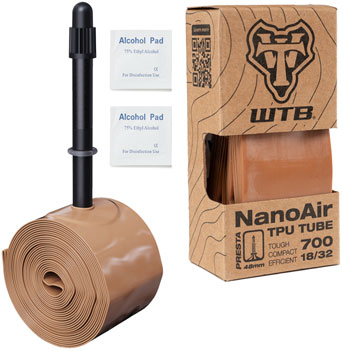 WTB NanoAir TPU Tube - 700 x 18 - 32, 48mm Presta Valve EA Tubes