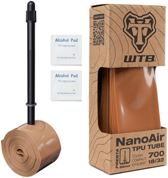 WTB NanoAir TPU Tube - 700 x 18 - 32, 85mm Presta Valve EA Tubes