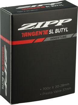 Zipp Tangente Butyl Tube - 700 x 20-28mm, 37mm Aluminum Presta Valve EA Tubes