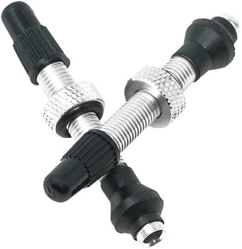 Industry Nine Tubeless Valves - 40mm, Silver, Pair EA Tubeless Valves