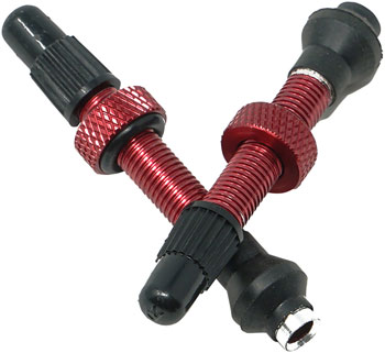 Industry Nine Tubeless Valves - 40mm, Red, Pair EA Tubeless Valves