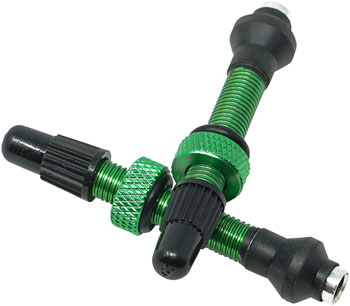 Industry Nine Tubeless Valves - 40mm, Green, Pair EA Tubeless Valves