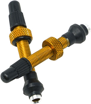Industry Nine Tubeless Valves - 40mm, Gold, Pair EA Tubeless Valves