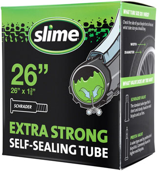 Slime Self-Sealing Tube - 26 x 1-3/8, Schrader Valve EA Tubes