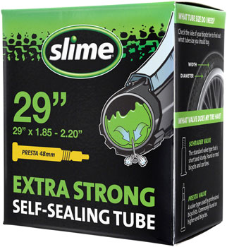 Slime Self-Sealing Tube - 29 x 1.75 - 2.2, 48mm Presta Valve EA Tubes