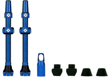Muc-Off V2 Tubeless Valve Kit - Blue, 44mm, Pair PAA Tubeless Valves