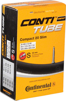 Continental Standard Tube - 20 x 1-1/8 - 1-1/4, 42mm Presta Valve EA Tubes