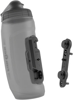 FIDLOCK TWIST Water Bottle Cage Set - Bike Base Mount, Bolt-On, 590ml, Smoke EA Water Bottles