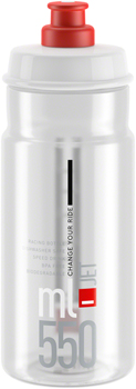 Elite Jet Water Bottle 550ml - Clear/Red Clear/Gray EA Water Bottles