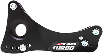XLAB Turbo Wing Water Bottle Cage Mount: Black EA Water Bottle Cage Hardware