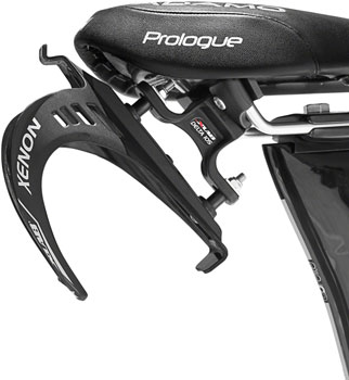 XLAB Delta 105 Saddle Mounted Single Water Bottle Carrier System Black EA Water Bottle Cages