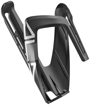 Elite Ala Water Bottle Cage - Gloss Black/White Gloss Black EA Water Bottle Cages