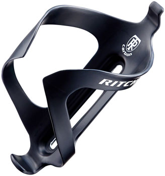Ritchey WCS Carbon Water Bottle Cage: Black with White Logo Black EA Water Bottle Cages