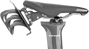 XLAB Delta 425 Saddle Mounted Water Bottle Carrier System - Matte Black EA Water Bottle Cages