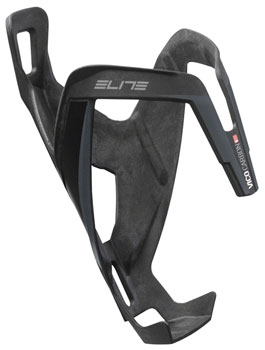 Elite Vico Carbon Bottle Cage- Matte Black/Gray Black EA Water Bottle Cages