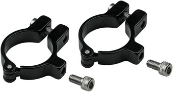 Velo Orange Hinged Water Bottle Cage Clamps - 28.6mm, Black PAA Water Bottle Cage Hardware