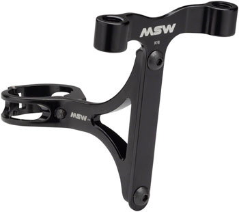 MSW Seltzer Mount - CO2 and Bottle Cage holder with 31.6mm clamp, Black EA Water Bottle Cage Hardware