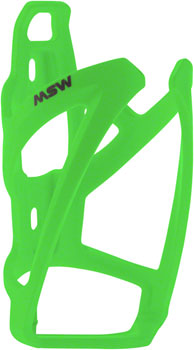 MSW PC-110 Composite Bottle Cage, Neon Green EA Water Bottle Cages