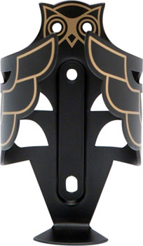 PDW Portland Design Works Owl Cage: Black/Gold Black EA Water Bottle Cages