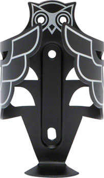 PDW Portland Design Works Owl Cage: Black/Silver Black EA Water Bottle Cages