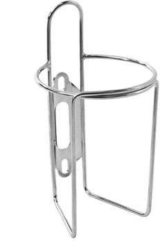 Velo Orange Retro Water Bottle Cage with Tab: Polish Stainless Polish Stainless EA Water Bottle Cages
