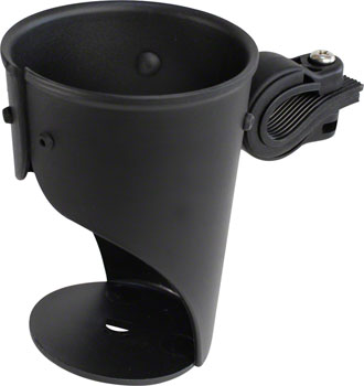 Delta Grande Beverage Holder/ Water Bottle Cage: Handlebar Mounted Black EA Water Bottle Cages