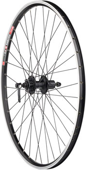 Quality Wheels TK535/Deore Rear Wheel - 700, QR x 135mm, 6-Bolt Disc, Rim Brake, HG 10, Black, Clincher, 36H EA Rear Wheel