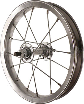 Sta-Tru Single Wall Front Wheel - 12", 5/16" x 85mm, Rim Brake, Silver, Clincher Silver EA Front Wheel