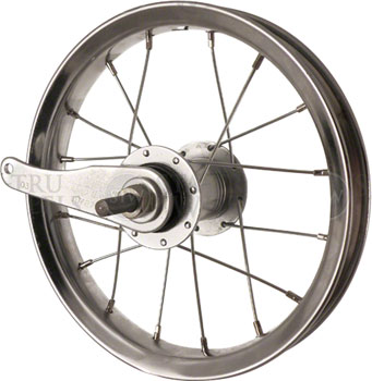 Sta-Tru Single Wall Rear Wheel - 12", 5/16" x 104mm, Coaster Brake, 3 Prong Cog, Silver, Clincher EA Rear Wheel