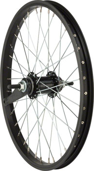 Sta-Tru Single Wall Rear Wheel - 18", 3/8" x 110mm, Coaster Brake, 3 Prong Cog, Black, Clincher EA Rear Wheel