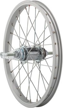 Sta-Tru Single Wall Rear Wheel - 16", 3/8" x 110mm, Coaster Brake, Freewheel, Silver, Clincher EA Rear Wheel