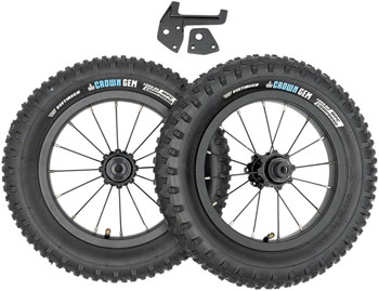 Kids Ride Shotgun Dirt Hero 12" Wheel Set - Rear Disc, Tires/Tubes Included, Pair SET Balance Bike