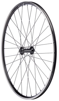 Quality Wheels Value Double Wall Series Front Wheel - 26", QR x 100mm, Rim Brake, Black, Clincher, 32H Black EA Front Wheel